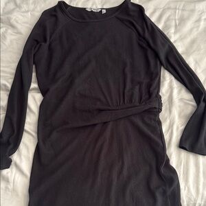 Elegant Black Long Sleeve Dress